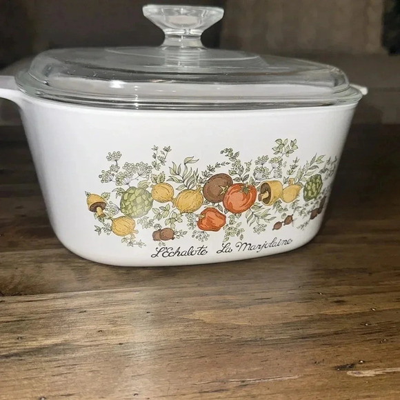 RARE Corningware L'Echalote La Marjolaine 3QT Casserole Dish A-3-B Spice Of Life - Picture 5 of 16